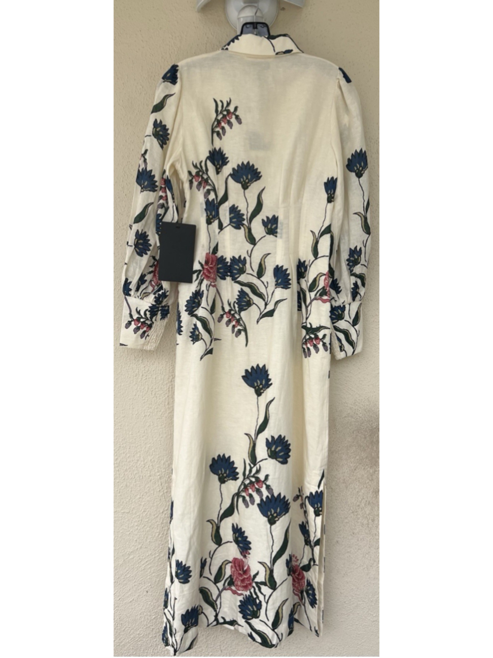 Tuckernuck Belle Bouquet Cotton Linen Therese Puff Sleeve Dress No Belt Garden - Picture 7 of 11